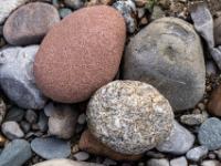 Steingruppe in verschiedenen Farben